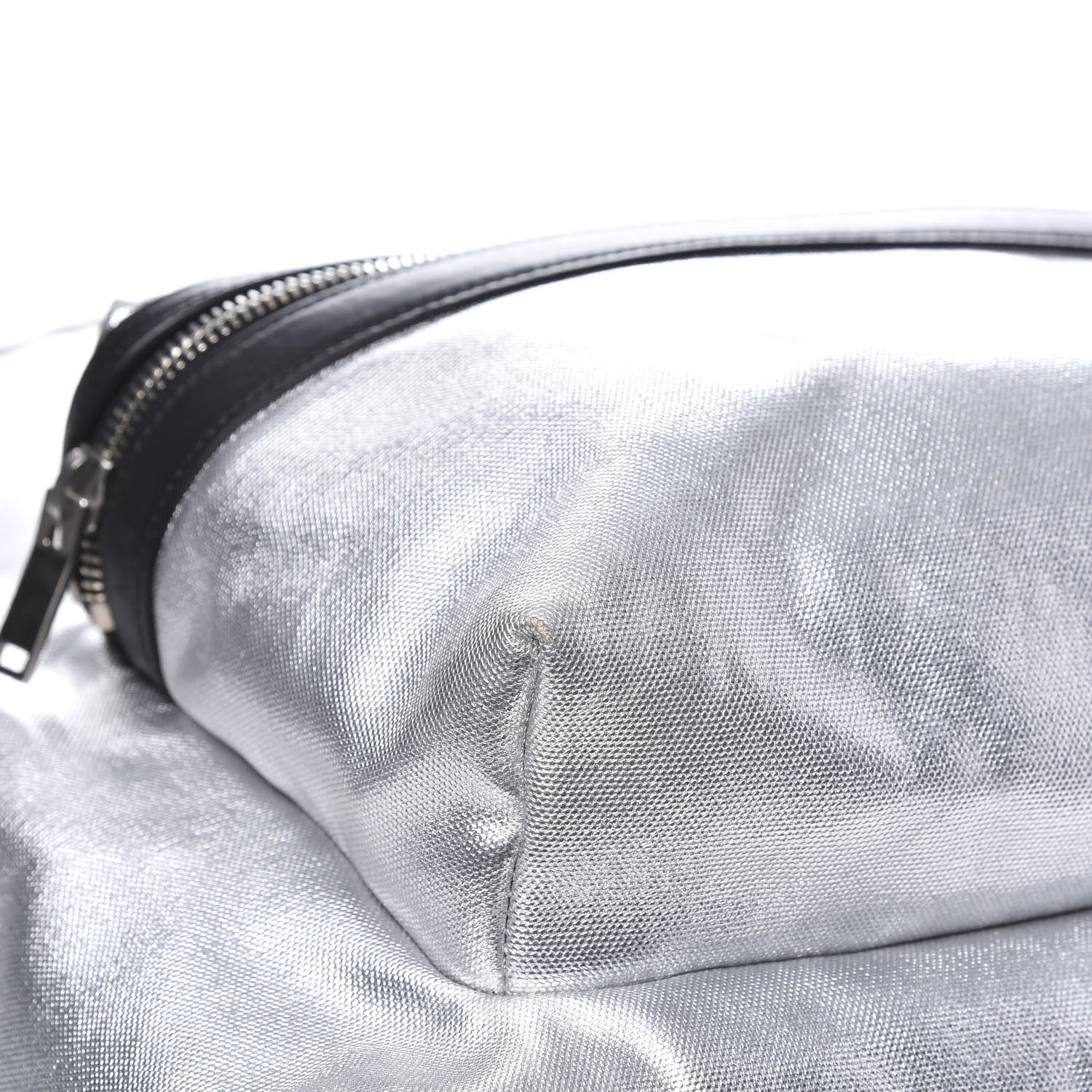 Saint Laurent Nylon Metallic Hunting Backpack Silver 9 of 13