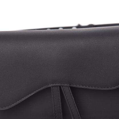Christian Dior Ultra Matte Calfskin Saddle Belt Bag Black 10 of 13