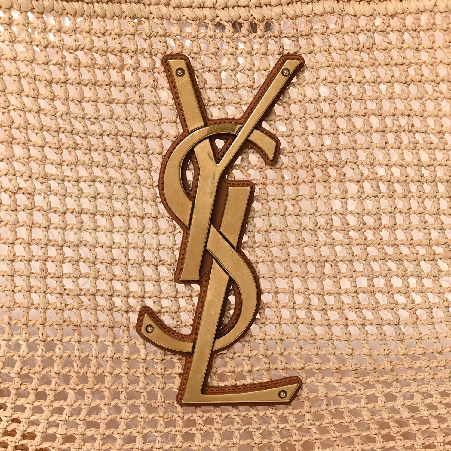 Saint Laurent Raffia Icare Shopping Tote Natural 8 of 10