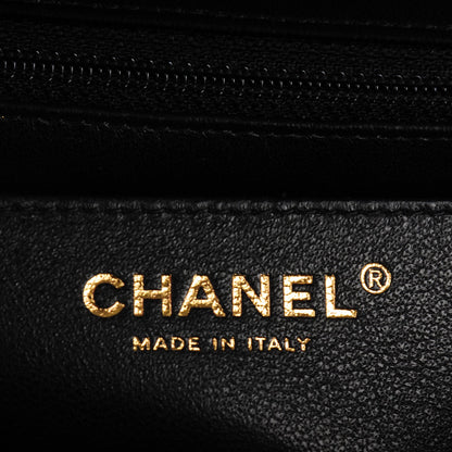 Chanel Lambskin Chevron Quilted Mini Rectangular Flap Black 7 of 8