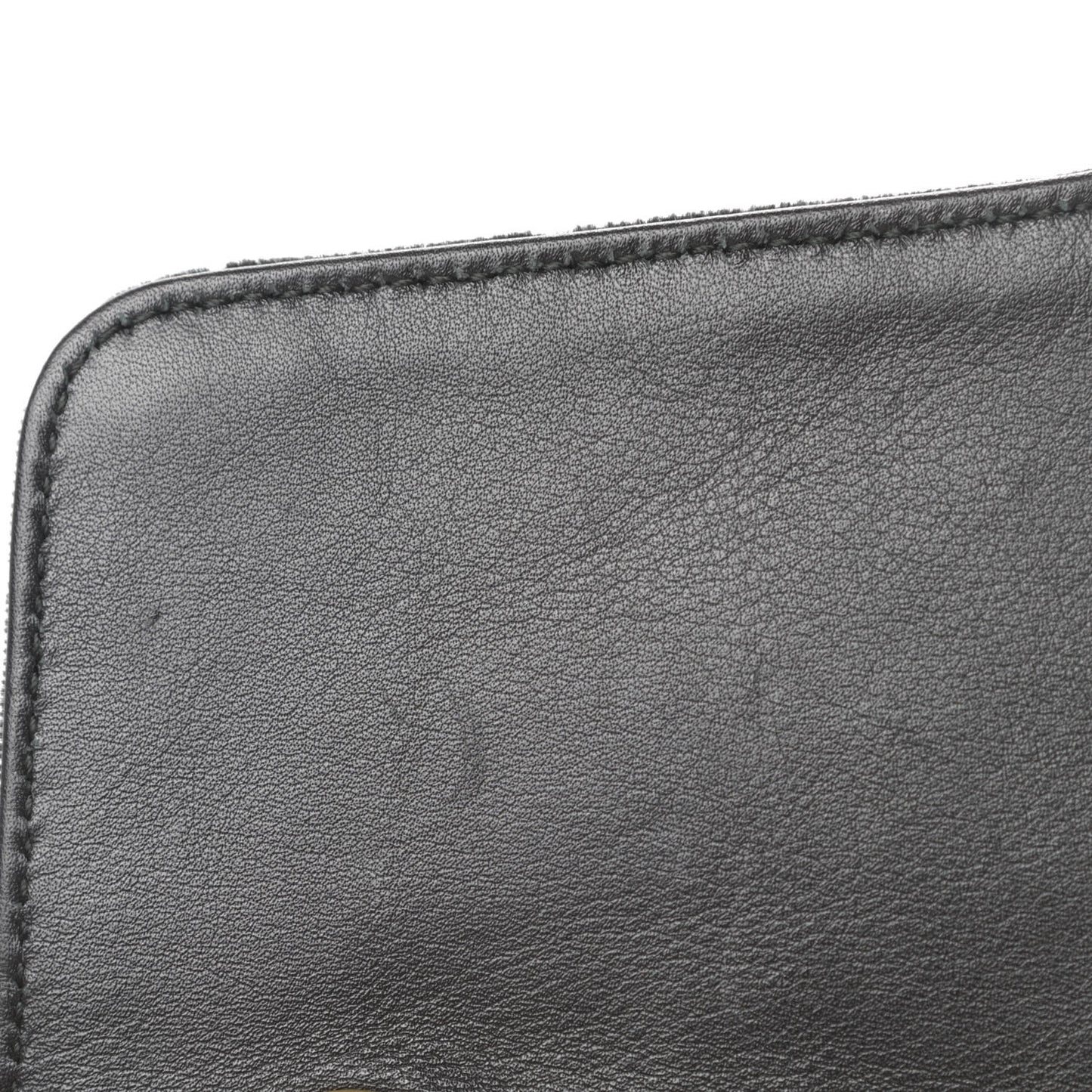 Velvet Matelasse Medium GG Marmont Shoulder Bag Black