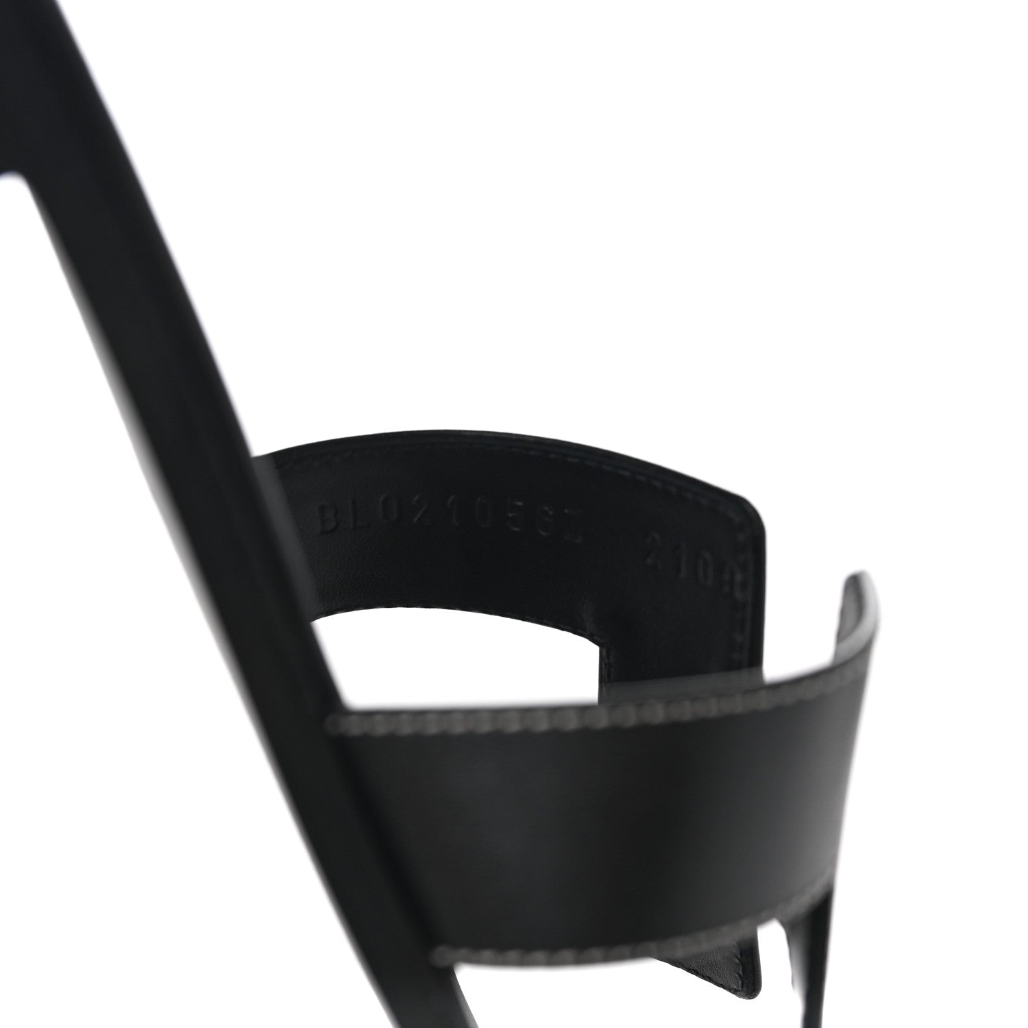 Hermes Box Calfskin Oran Sandals 40.5 Black 7 of 8