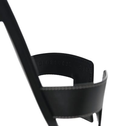 Hermes Box Calfskin Oran Sandals 40.5 Black 7 of 8