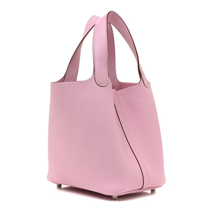Hermes Taurillon Clemence Picotin Lock 18 PM Mauve Sylvestre 3 of 10
