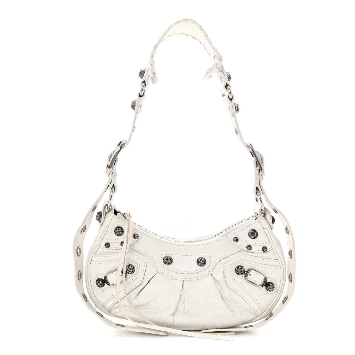 Balenciaga Agneau Arena Le Cagole Shoulder Bag XS Optic White 1 of 11