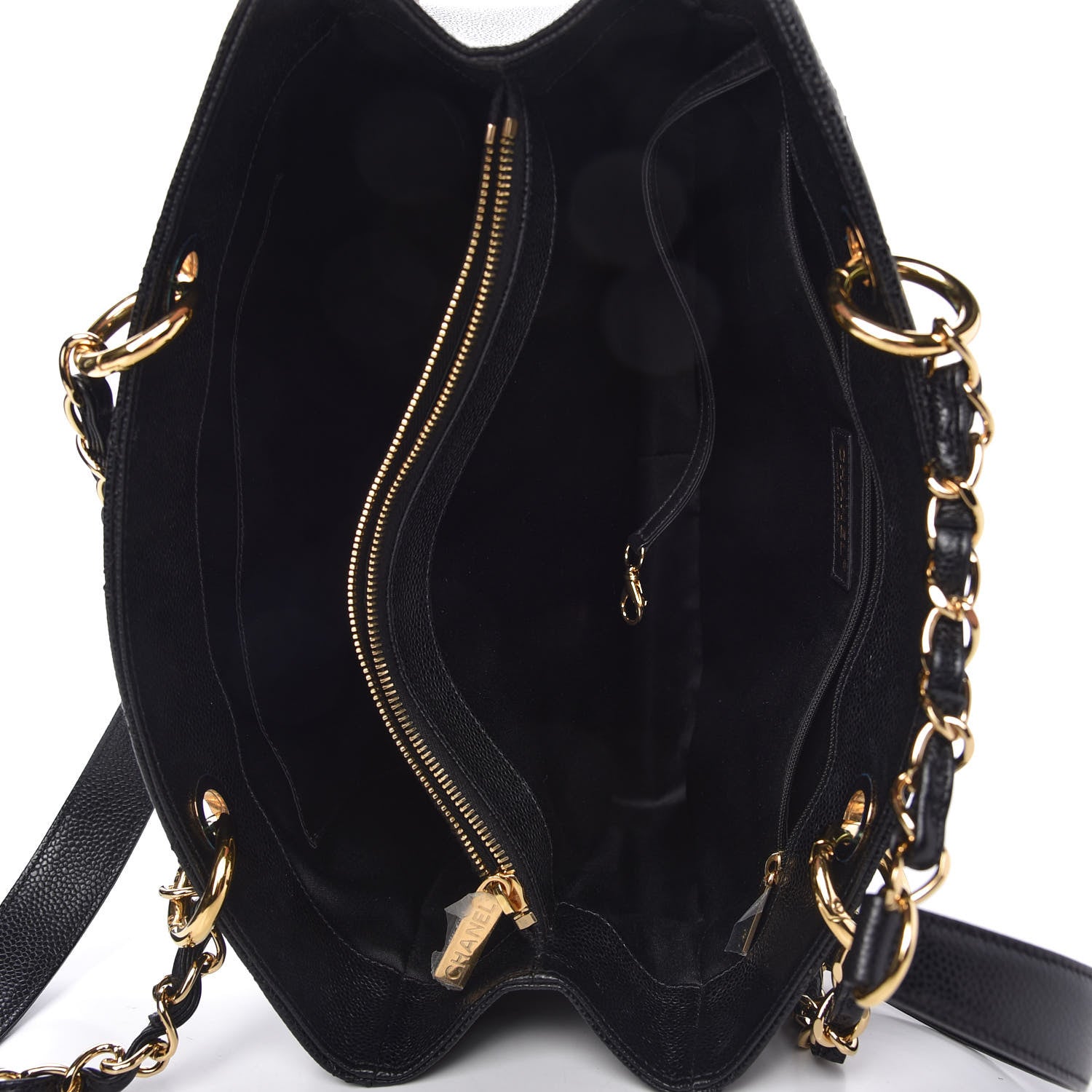 Chanel Caviar Quilted Grand Shopping Tote GST Black 5 of 11