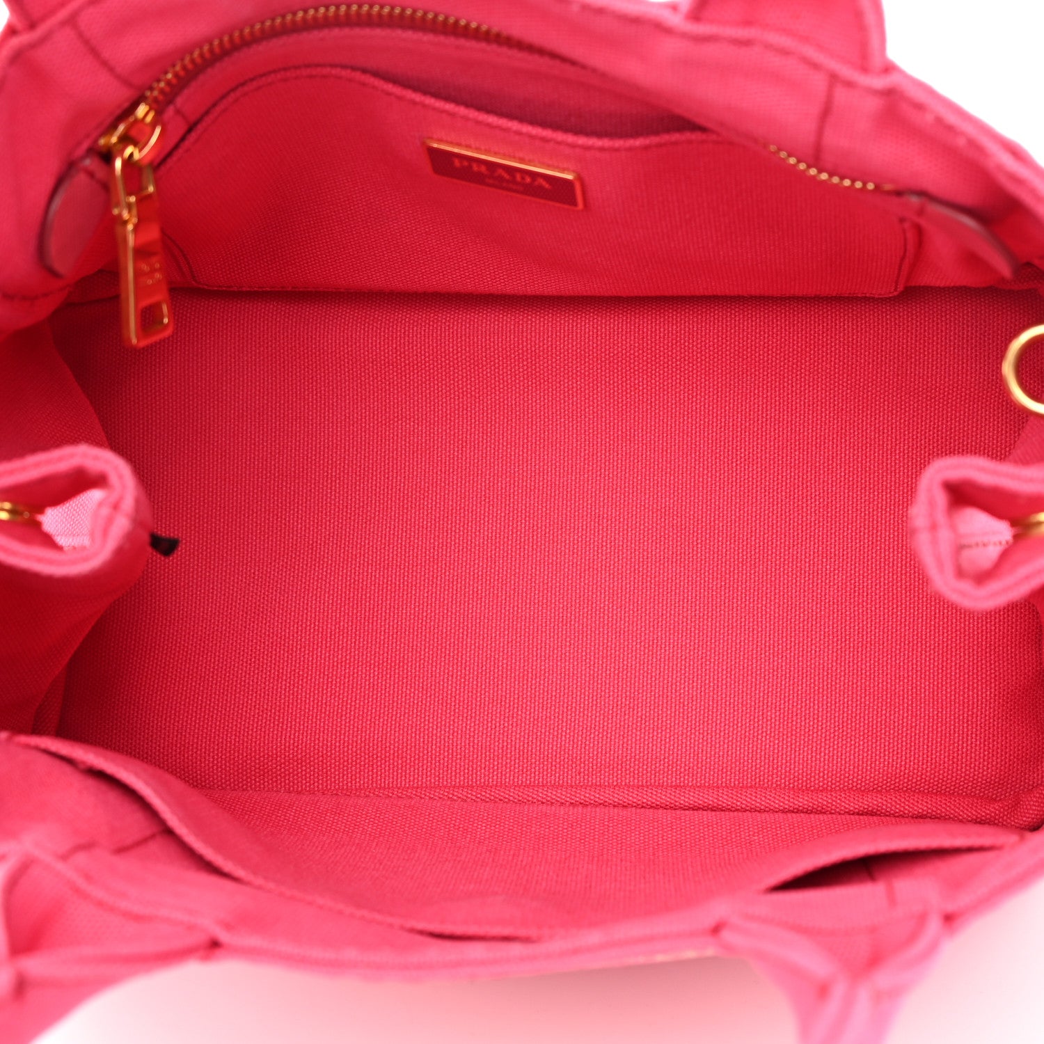 Prada Canapa Small Logo Tote Peonia 5 of 17