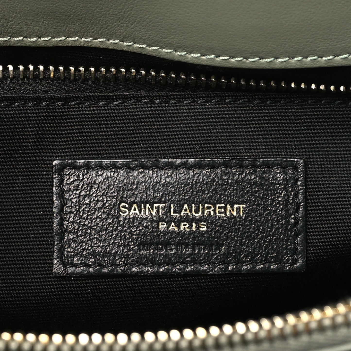 Calfskin Y Quilted Monogram Medium Loulou Chain Satchel Light Sage