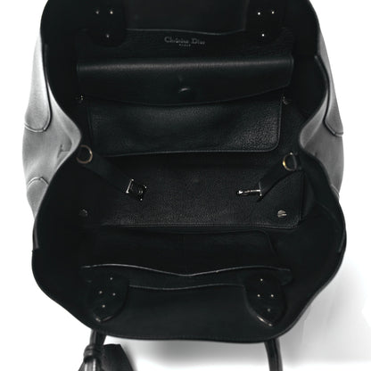 Christian Dior Supple Grained Calfskin Large Open Bar Tote Black 5 of 11