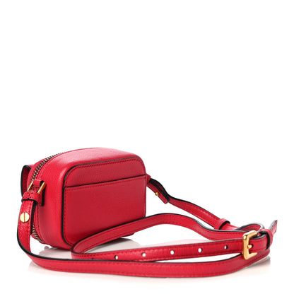 Christian Dior Goatskin Mini Saddle Shoulder Strap Pouch Red 3 of 9