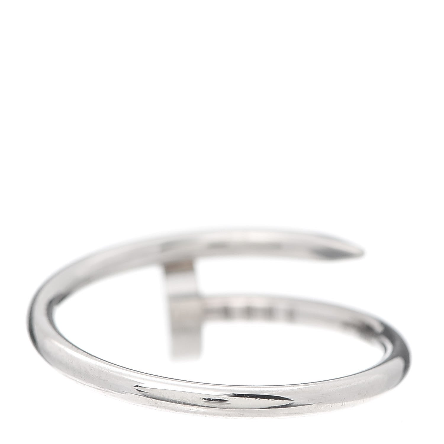 Cartier 18K White Gold Small Juste Un Clou Ring 53 6.25 3 of 7