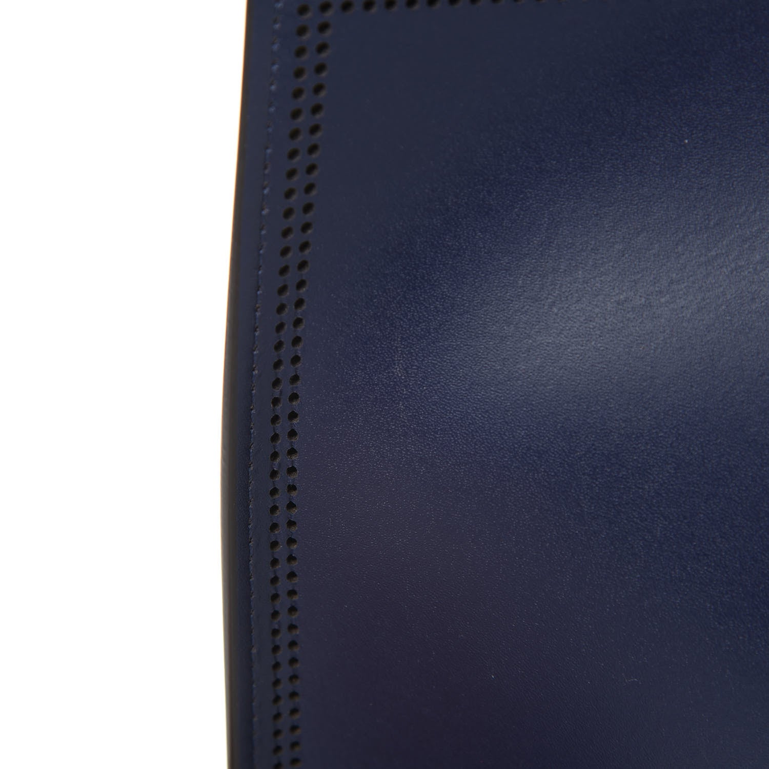 Fendi Vitello Liberty Plexiglass Stamp Patch Perforated Medium Runaway Shopper Tote Blueberry 12 of 12
