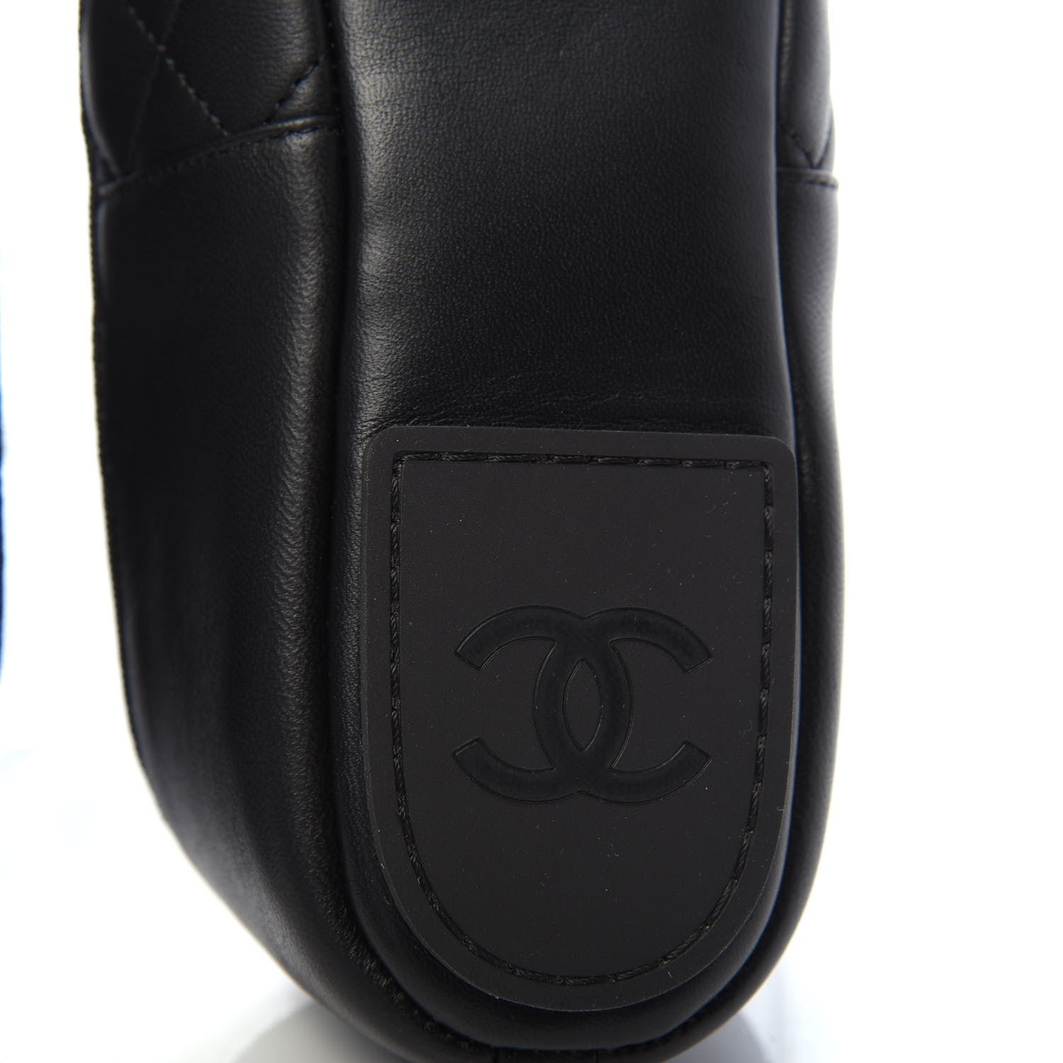 Chanel Lambskin Quilted Cap Toe Slipper With Pouch 39 Black 7 of 10