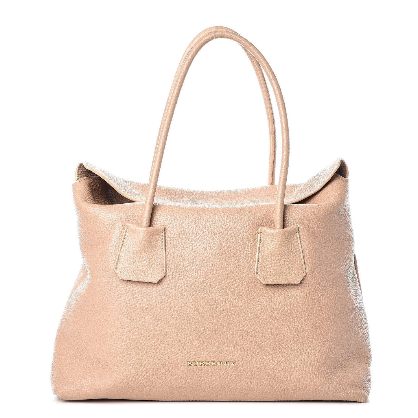 London Grainy Calfskin Medium Baynard Tote Light Nude