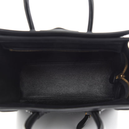 Celine Smooth Calfskin Nano Luggage Black 5 of 11