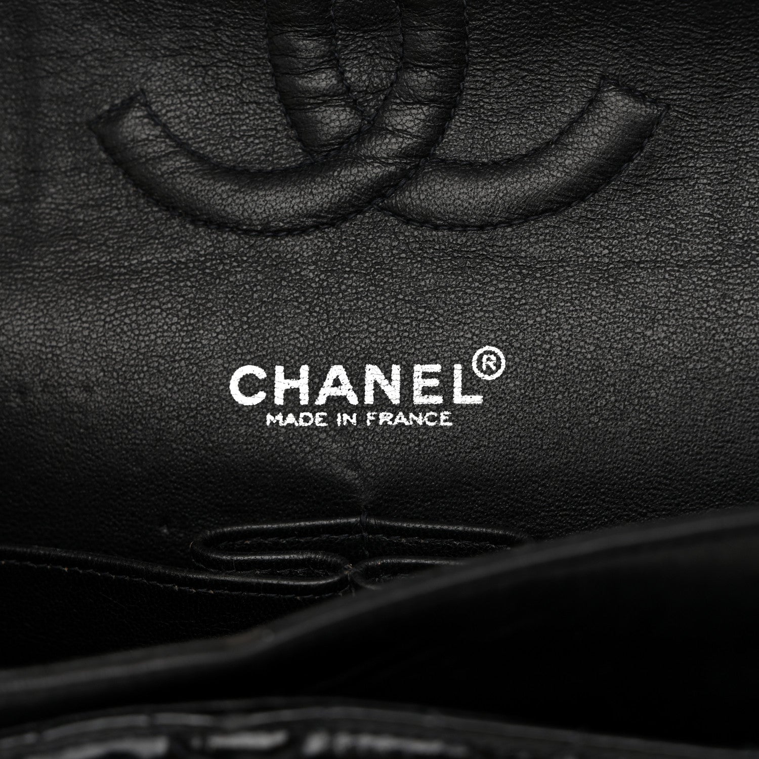 Chanel Glazed Calfskin Quilted Medium Double Flap Black 6 of 10