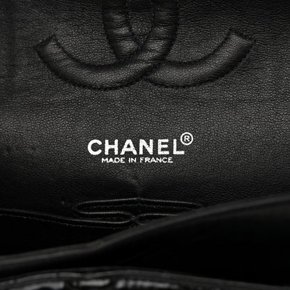 Chanel Glazed Calfskin Quilted Medium Double Flap Black 6 of 10
