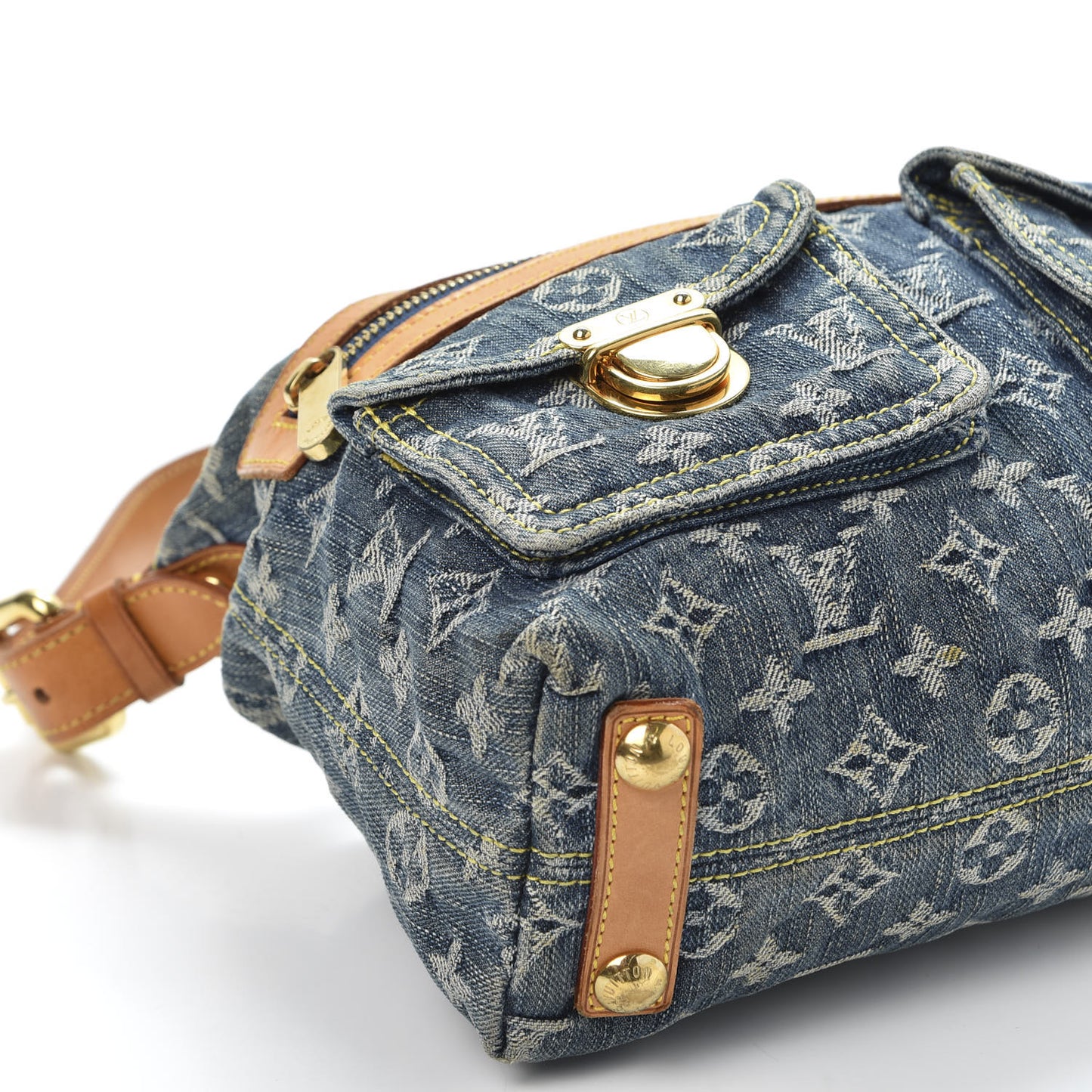 Monogram Denim Baggy PM Blue