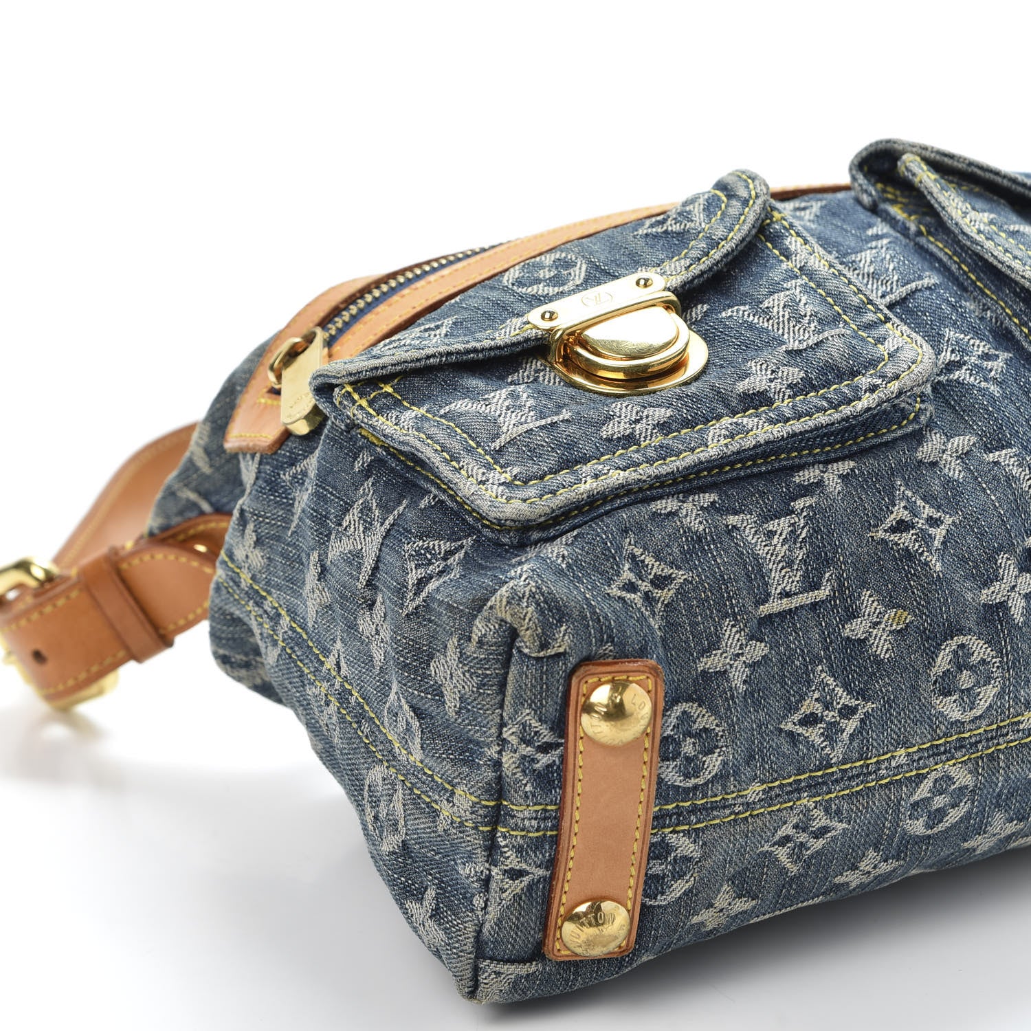 Louis Vuitton Monogram Denim Baggy PM Blue 5 of 8