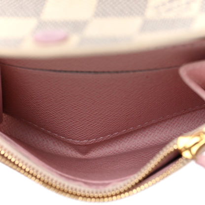 Louis Vuitton Damier Azur Rosalie Coin Purse Rose Ballerine 5 of 12