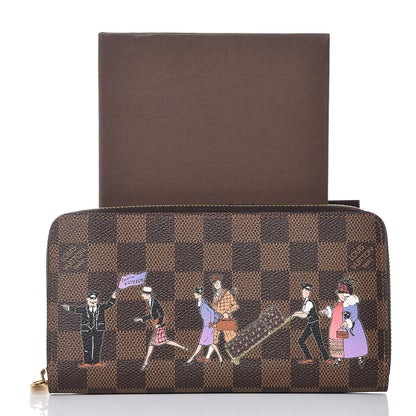 Louis Vuitton Damier Ebene Illustre Zippy Wallet Violet 9 of 9