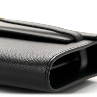 Hermes Epsom Kelly Wallet To Go Black 18 of 19