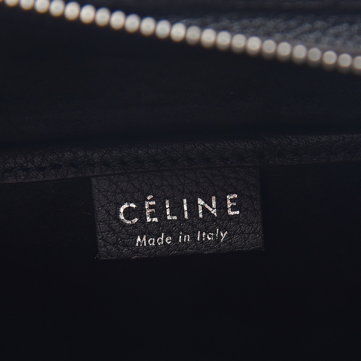 Celine Drummed Calfskin Nano Luggage Black 5 of 8