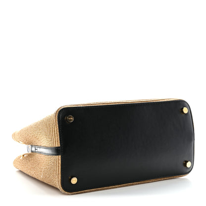 Alaia Paper Straw Calfskin Mina 25 Bag Natural 5 of 11
