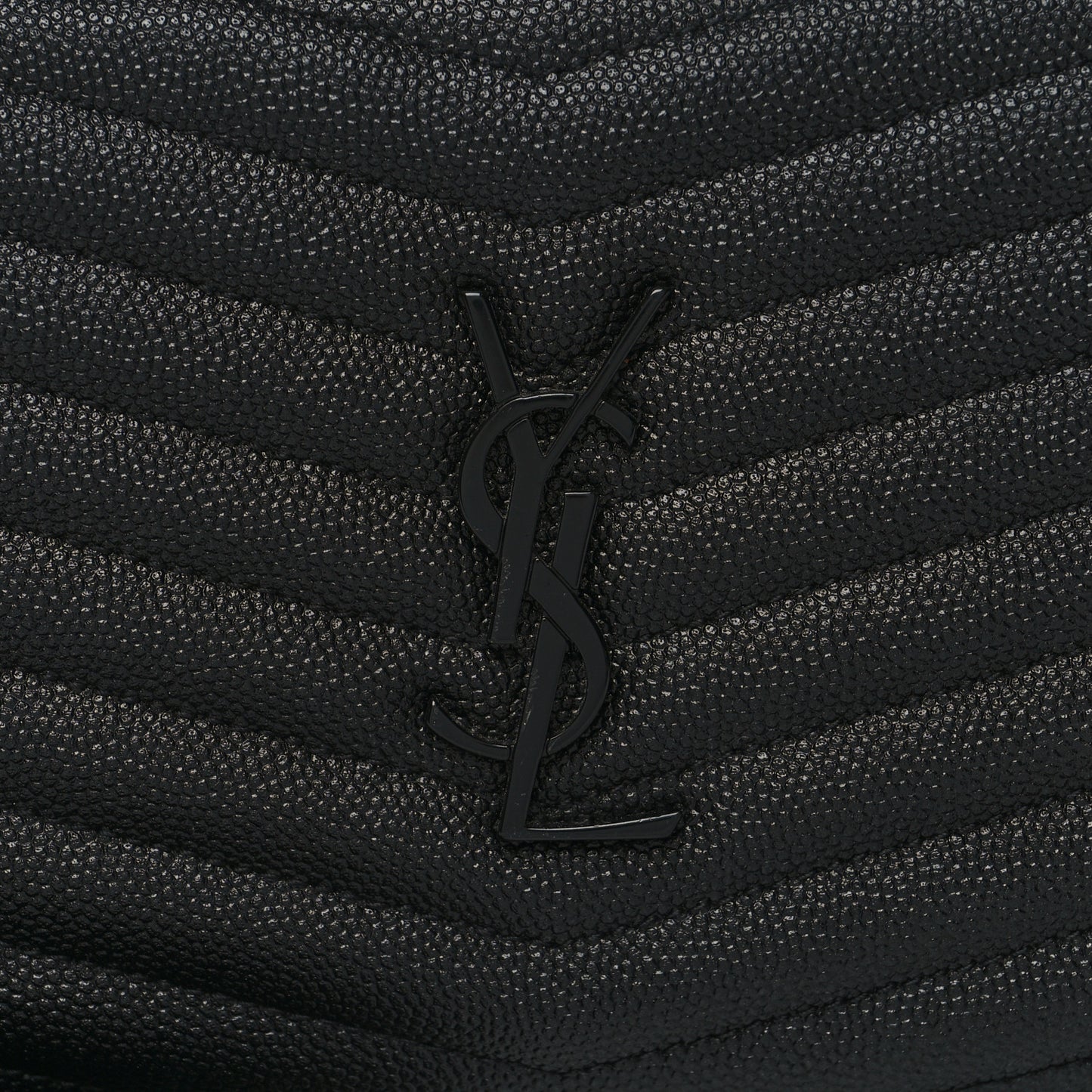 Grain De Poudre Matelasse Monochrome Monogram Mini Lou Camera Bag Black