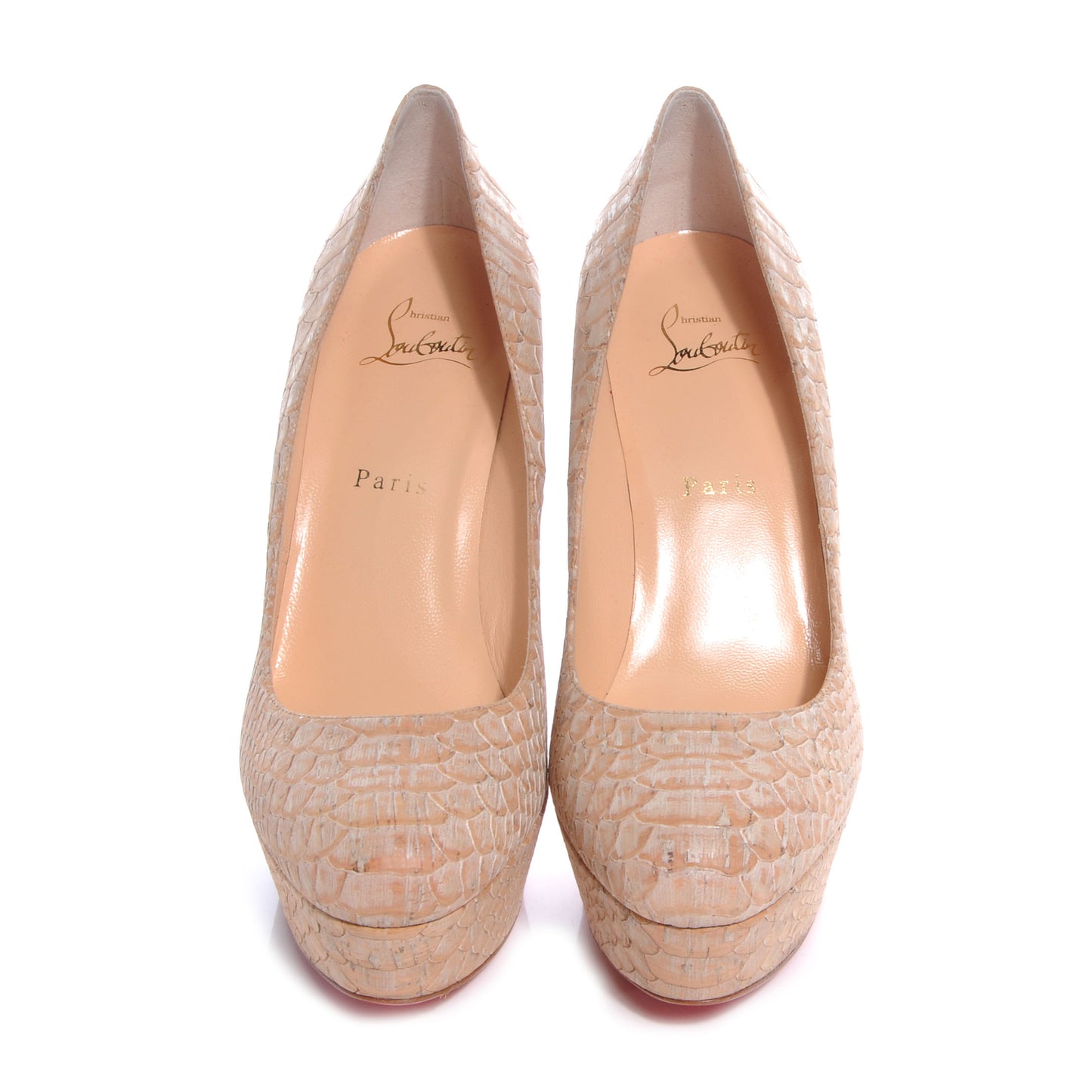 Cork Snake Print Bianca 120 Pumps 38 Beige