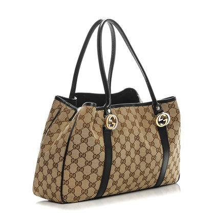 Gucci Monogram Medium Twins Tote Dark Brown 3 of 7