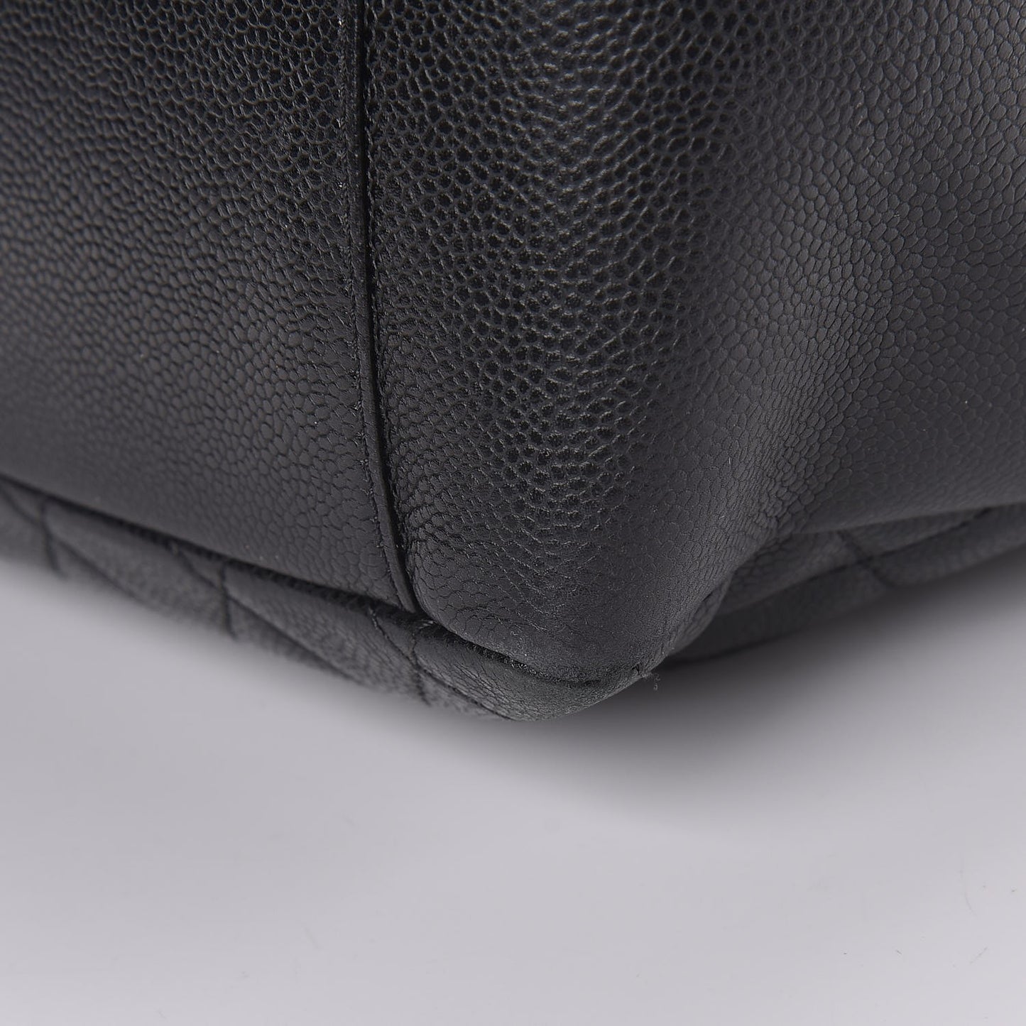 Caviar Quilted Grand Shopping Tote GST Black