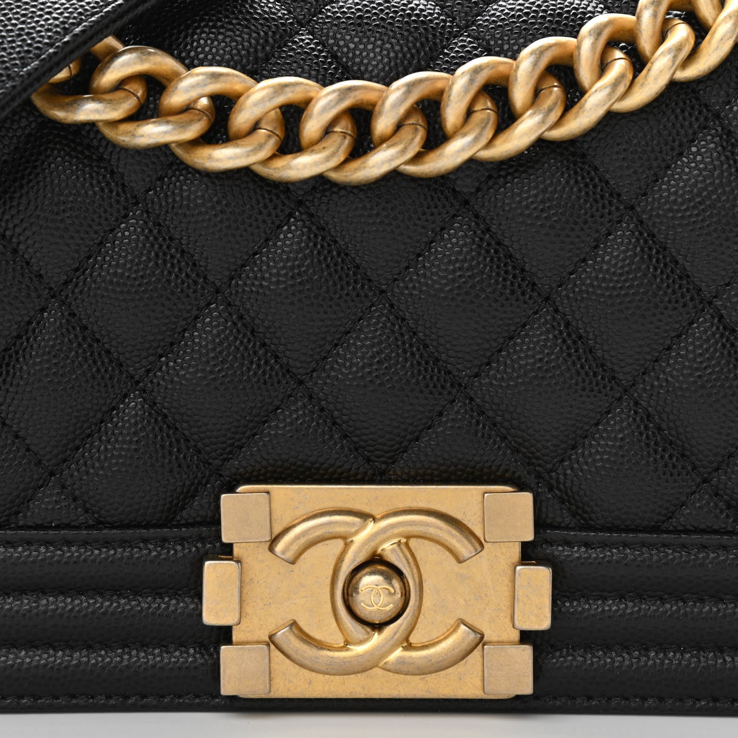 Chanel Caviar Quilted Small Boy Flap Black 8 of 10