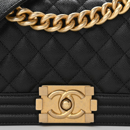 Chanel Caviar Quilted Small Boy Flap Black 8 of 10