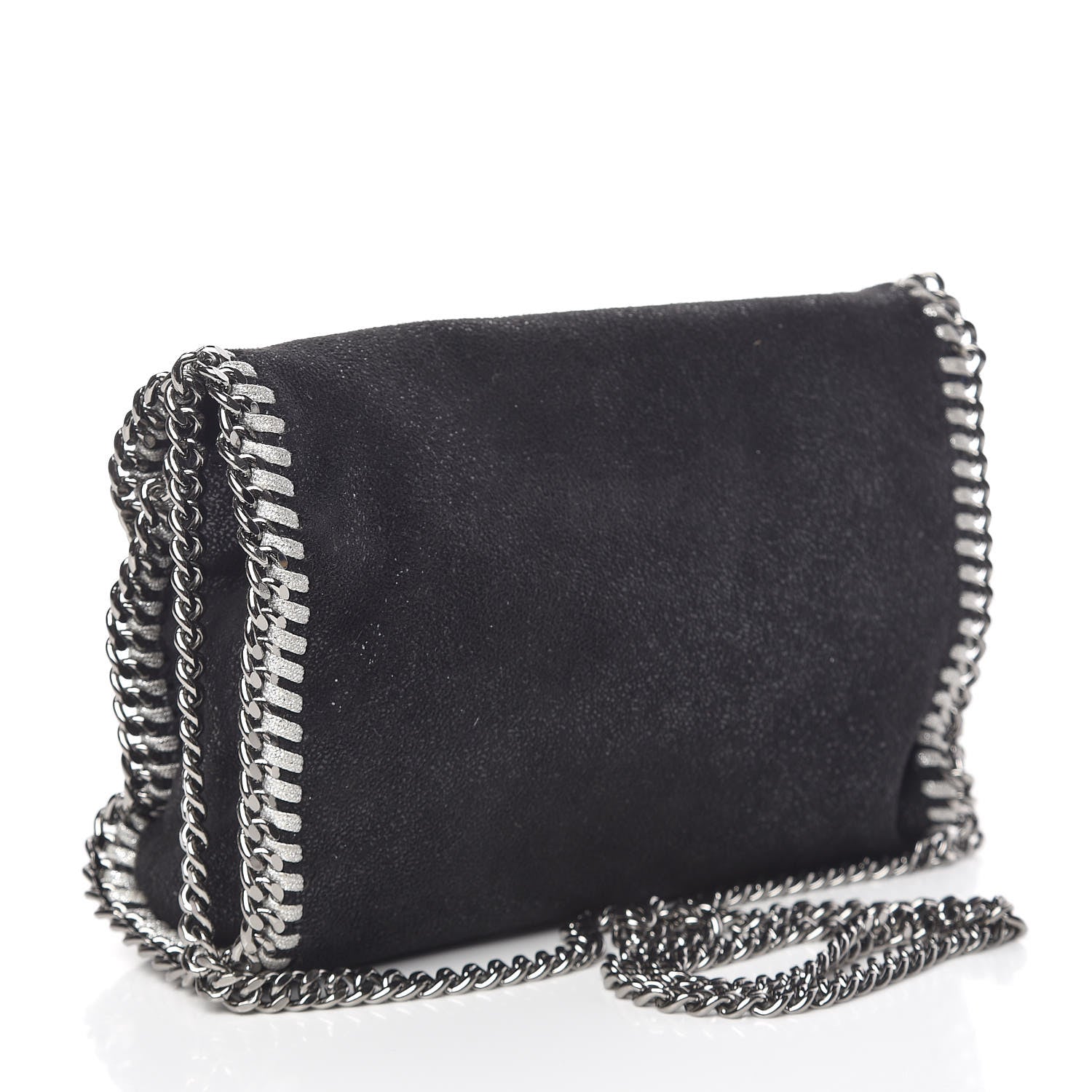 Stella McCartney Shaggy Deer Mini Falabella Black 3 of 11