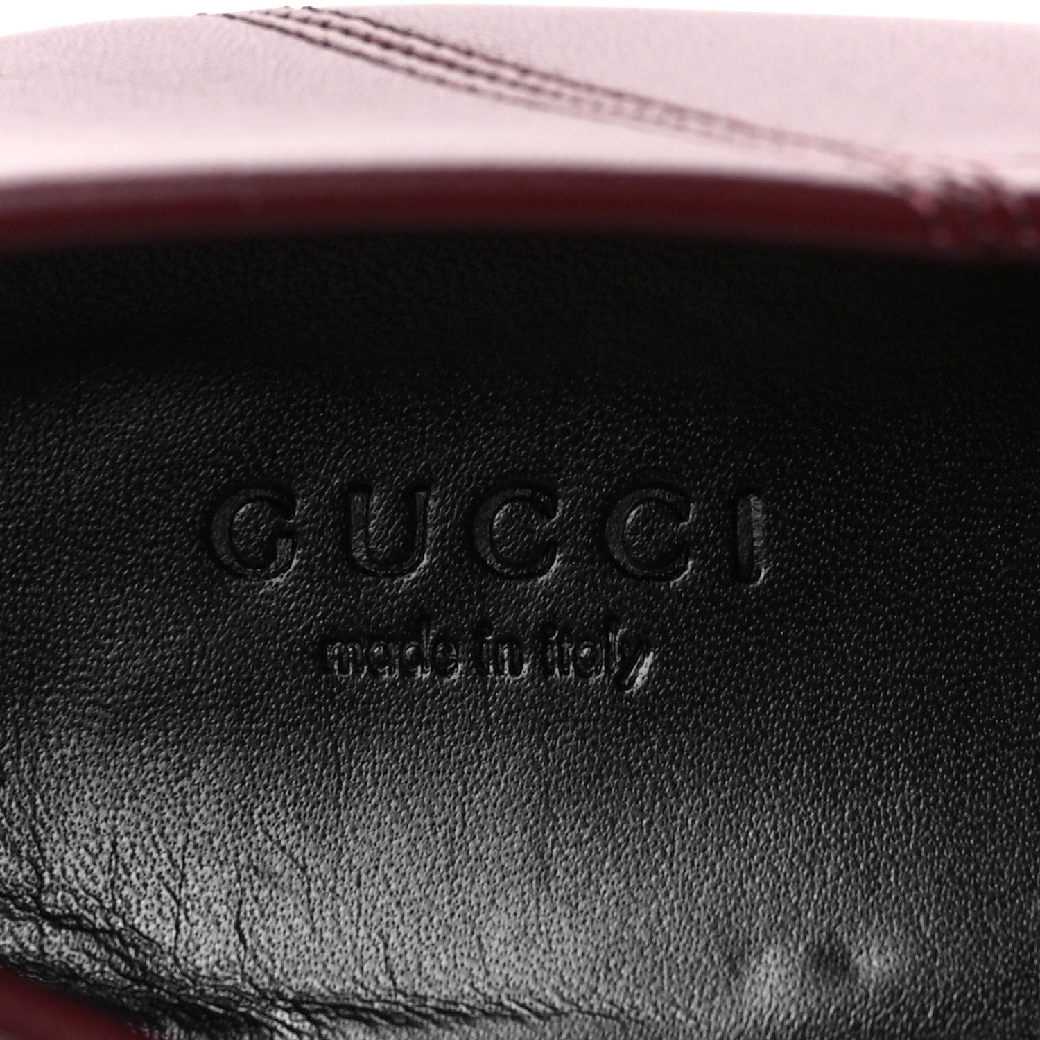 Gucci Lambskin Womens Brixton Horsebit Loafers 39 Vintage Bordeaux 7 of 8