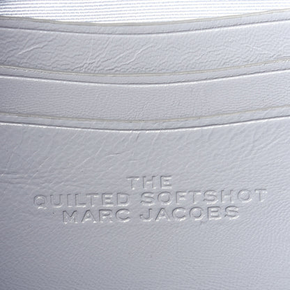Marc Jacobs Natural Grain Calfskin Quilted The Softshot 21 Bag Grey 7 of 9