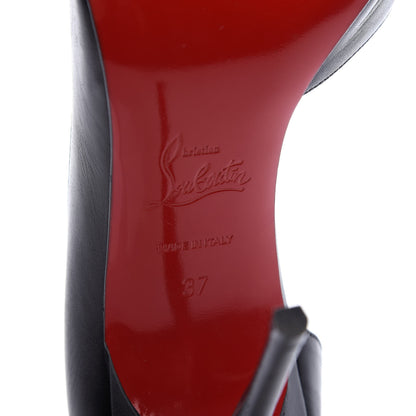 Christian Louboutin Shiny Nappa Iriza 100 Pumps 37 Black 7 of 7