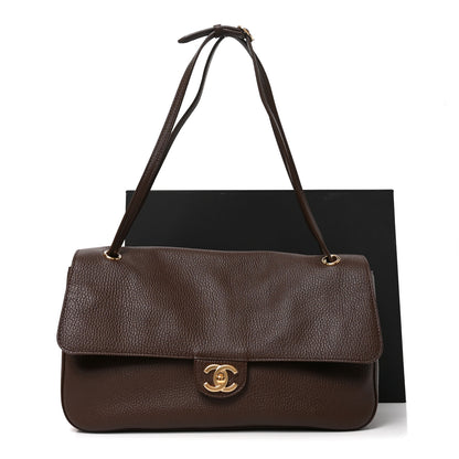 Chanel Grained Calfskin Small Souplissimo Maxi Flap Brown 11 of 11