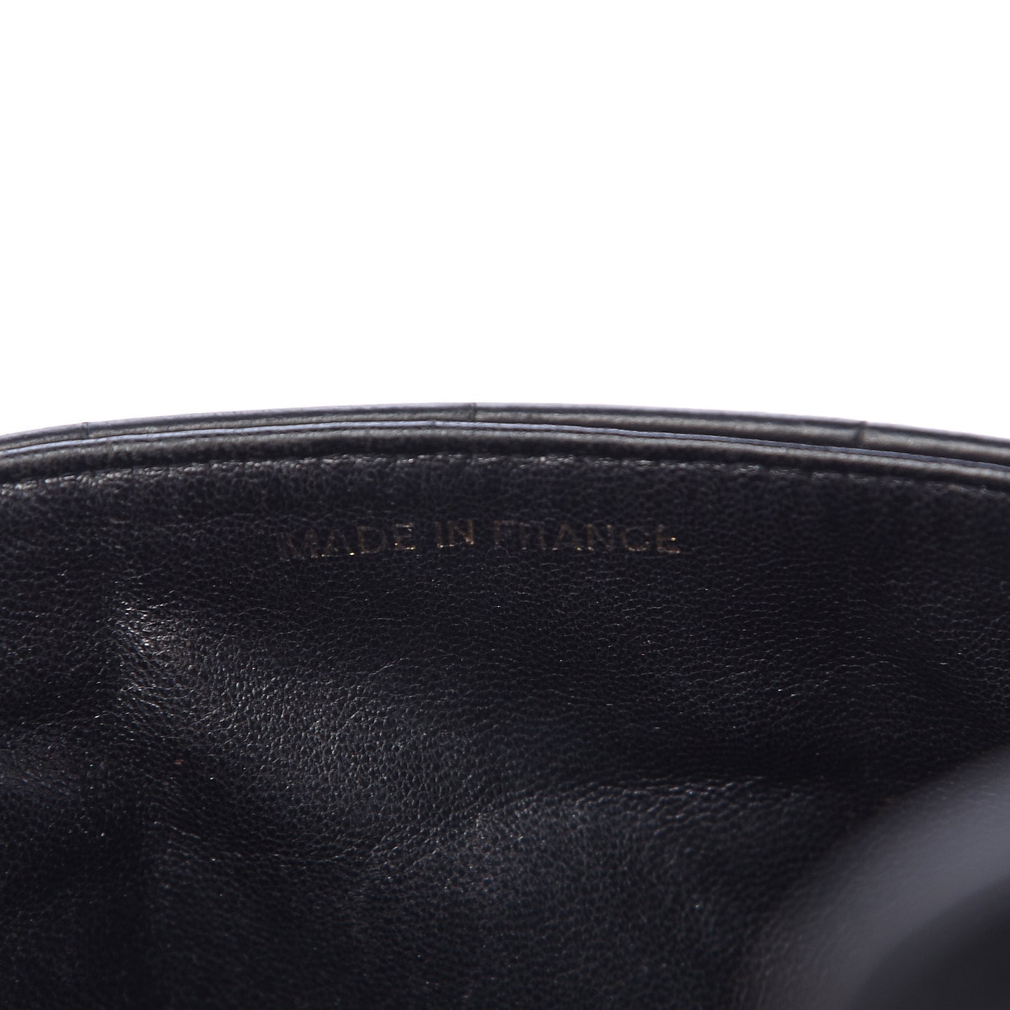 Lambskin East West Chocolate Bar Flap Black