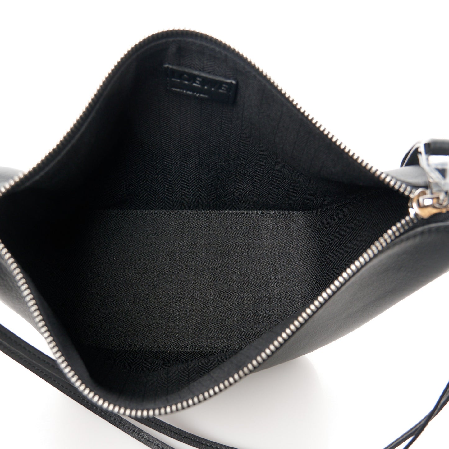 Calfskin Mini Hammock Hobo Black