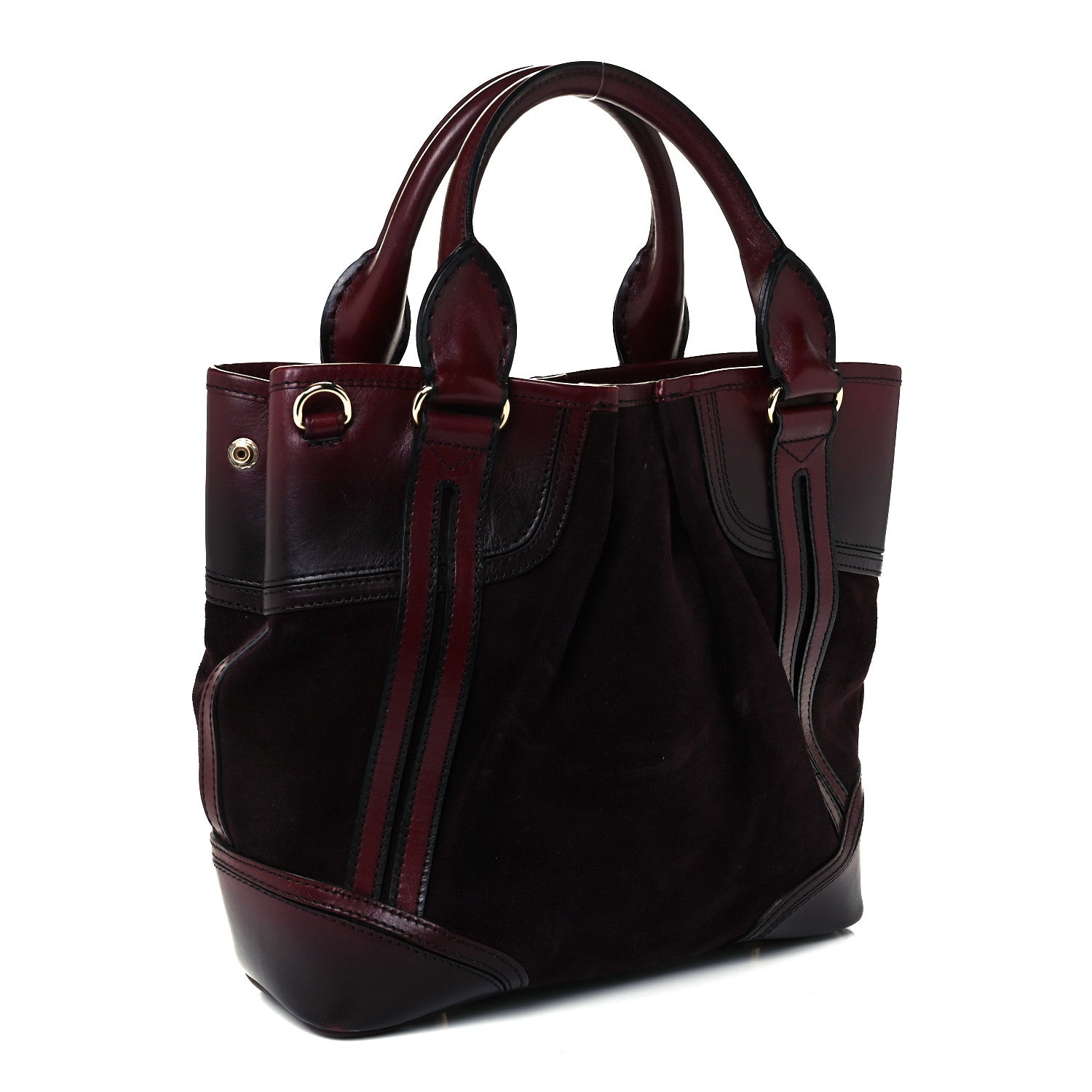 Burberry Suede Calfskin Medium Whipstitch Tote 2 of 11