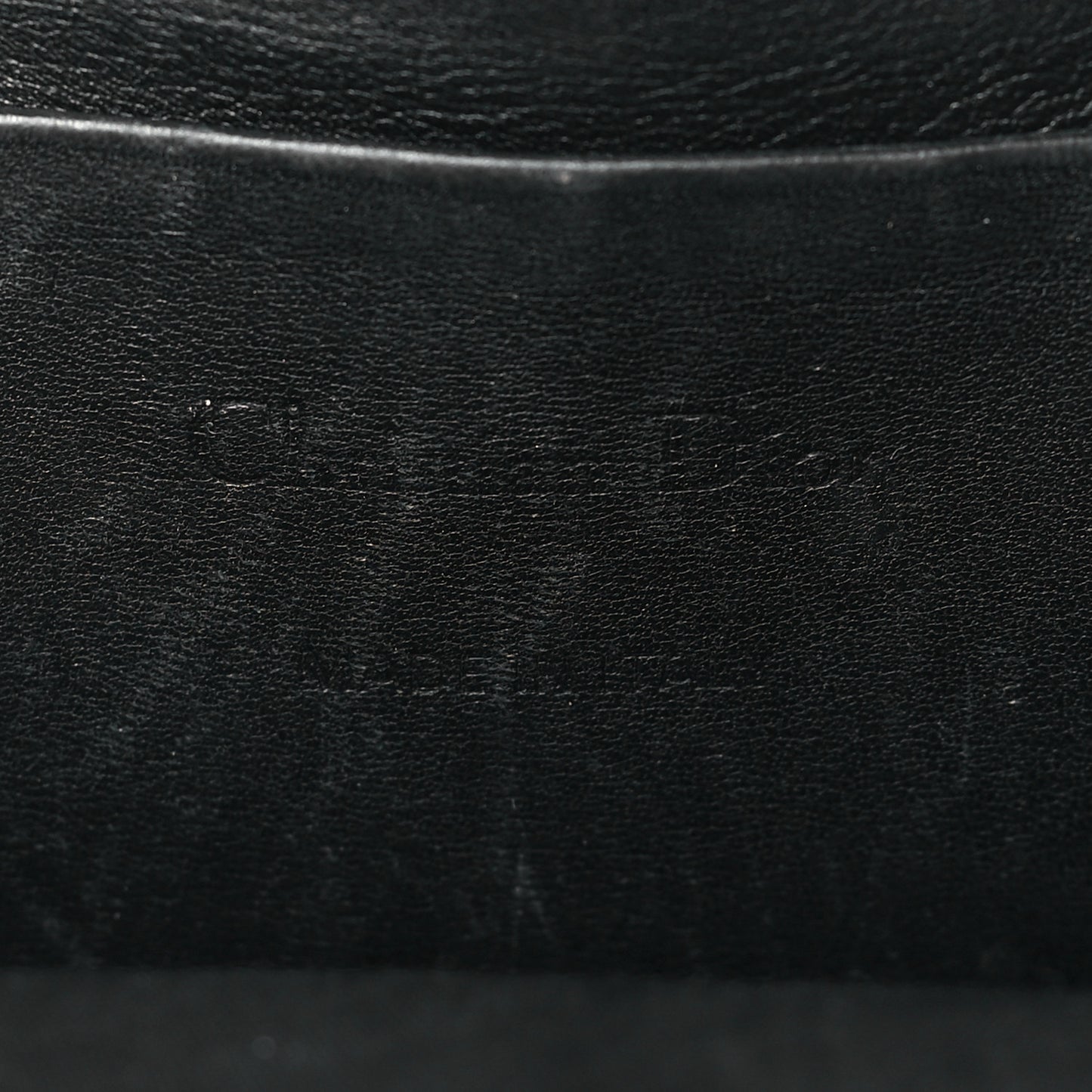 Patent Cannage Lady Dior Phone Holder Black