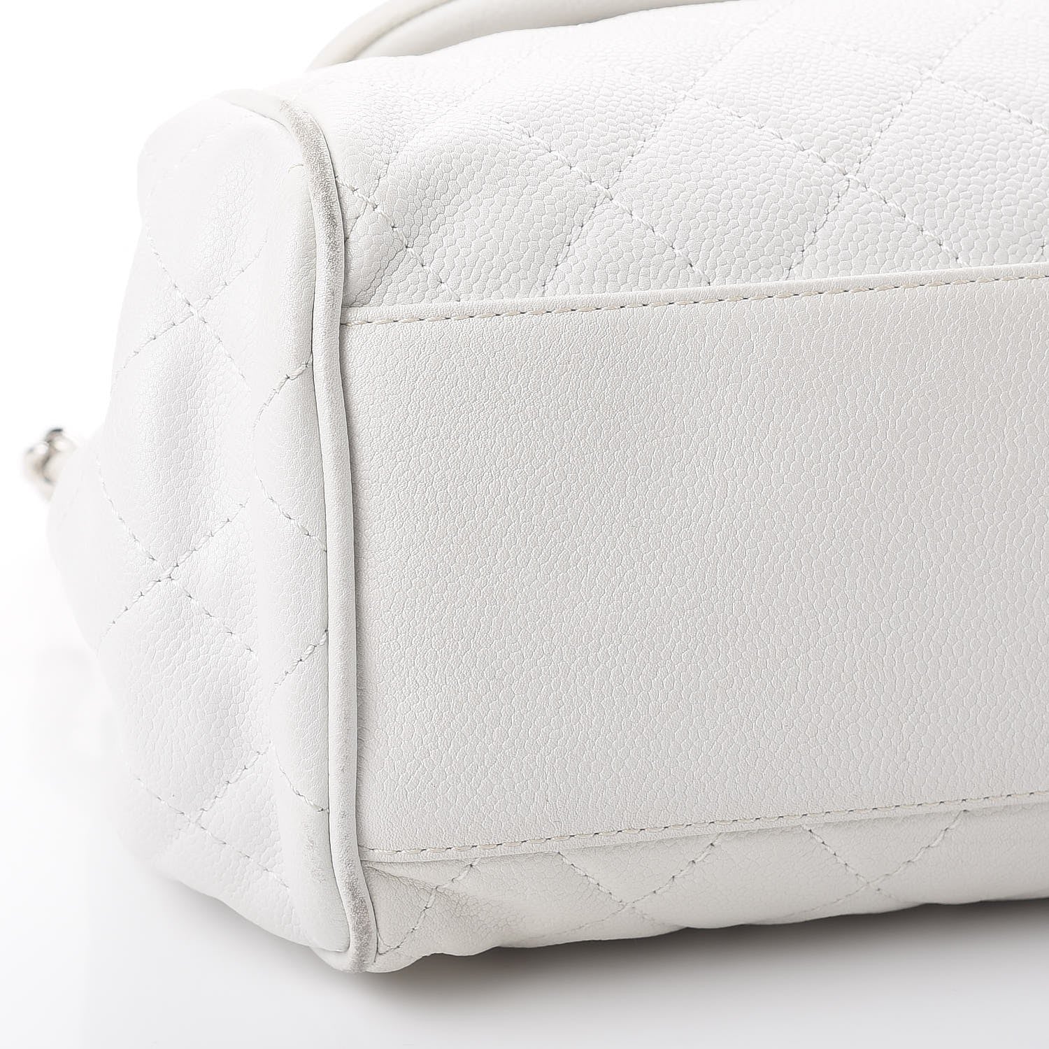 Chanel Caviar Quilted Timeless Accordion Flap White 12 of 15