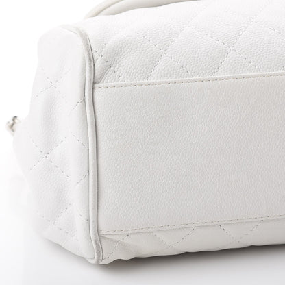 Chanel Caviar Quilted Timeless Accordion Flap White 12 of 15
