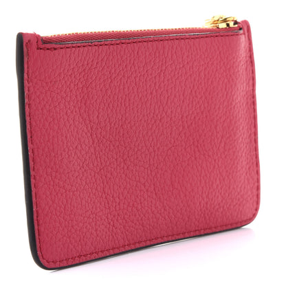 Alexander McQueen Calfskin Skull Zip Pouch Card Holder Fuchsia 3 of 9
