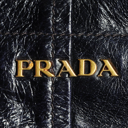 Prada Vitello Shine Tote Zaffiro 5 of 9