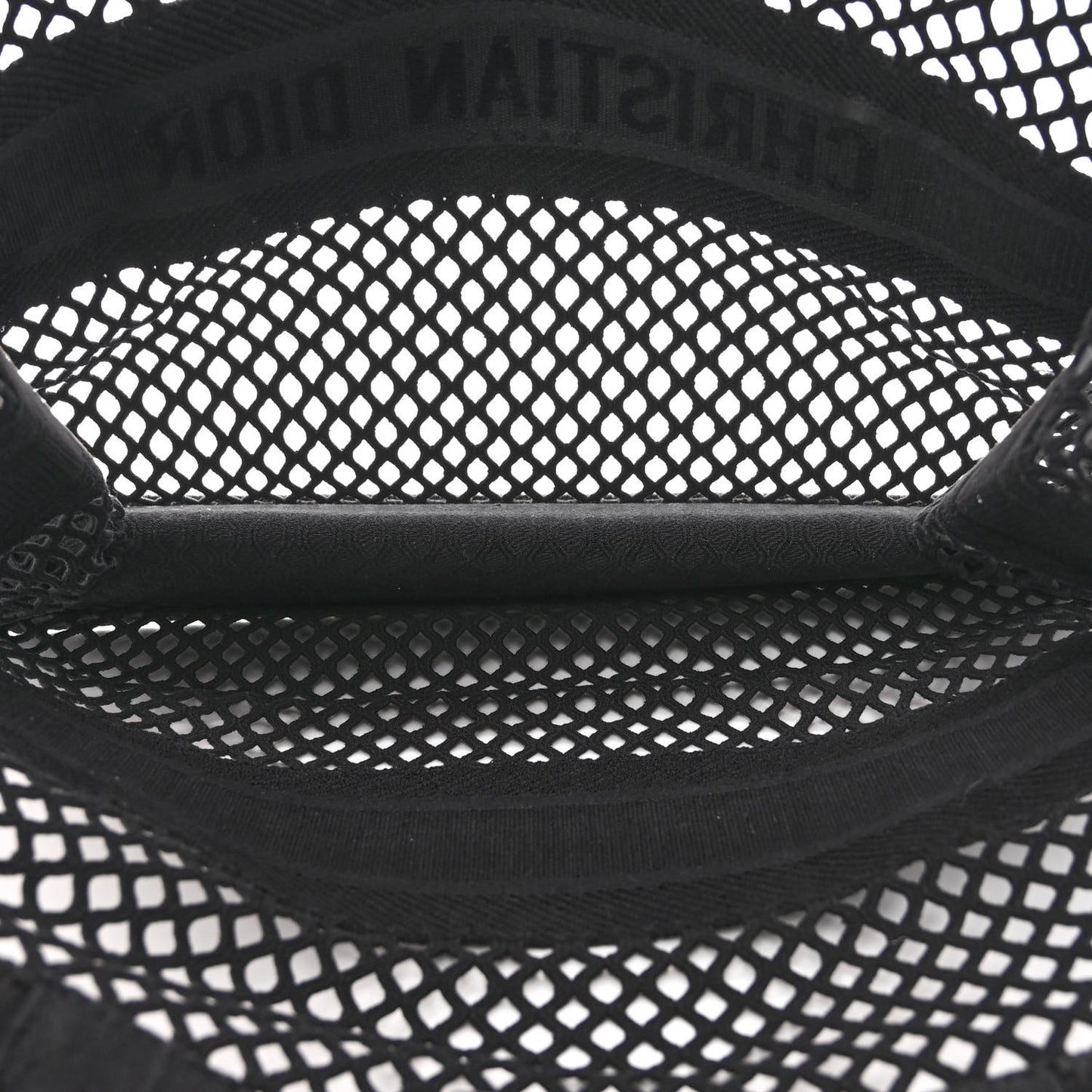 Mesh Embroidered Large Book Tote Black
