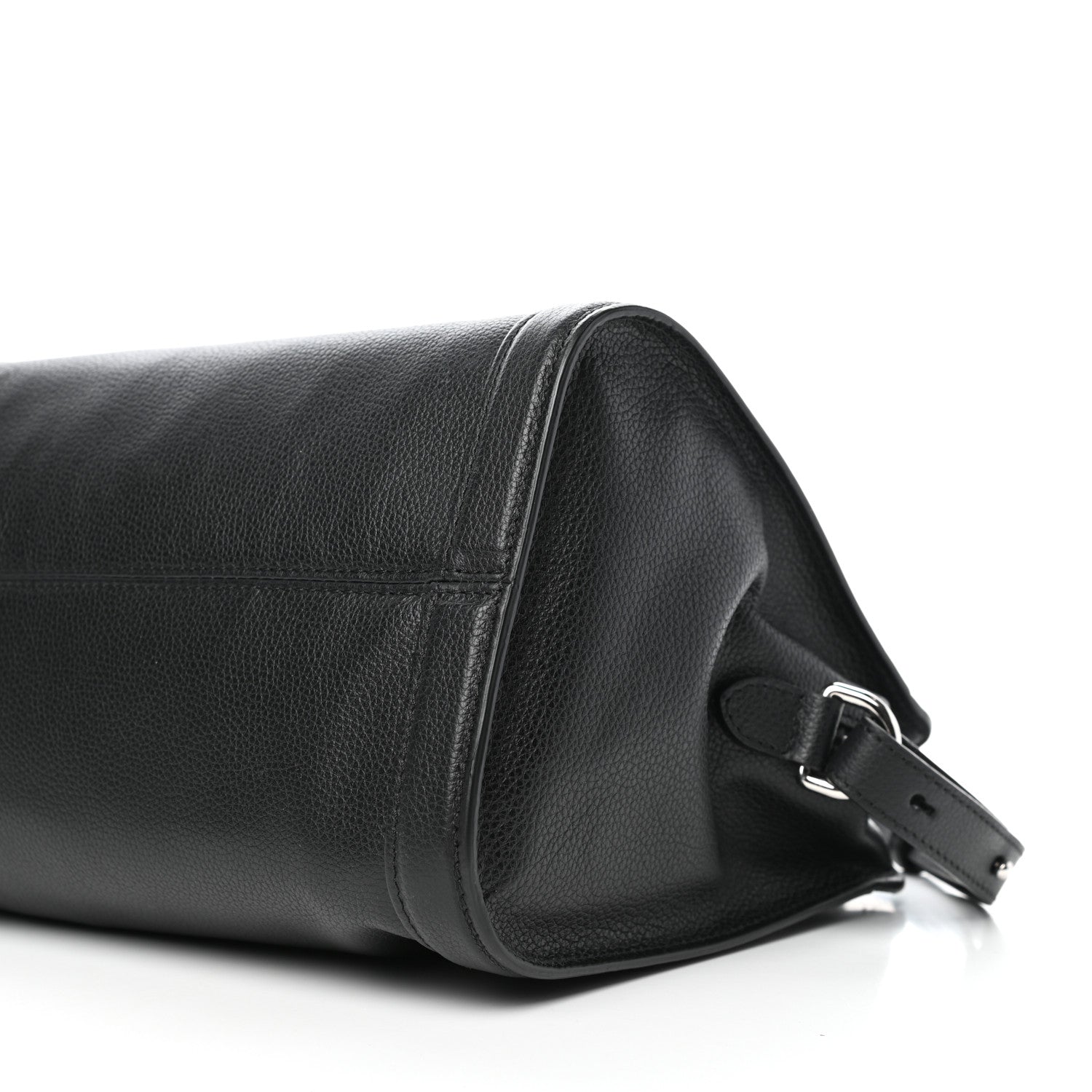 Alexander McQueen Pebbled Calfskin Small Skull Padlock Zip Around Tote Black 11 of 12