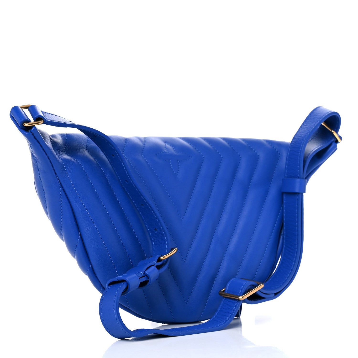 Louis Vuitton Calfskin New Wave Bumbag Blue Neon 3 of 10